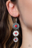 Paparazzi Earring - Totem Temptress - Red