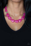 Paparazzi Necklace - Tenaciously Tangy - Pink