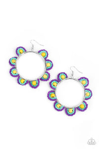 Paparazzi Earring - Groovy Gardens - Yellow