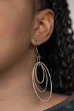 Paparazzi Earring - Shimmer Surge - Black