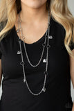 Paparazzi Necklace - Chicly Cupid - Silver