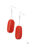 Paparazzi Earring - Tamarack Trail - Red