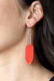 Paparazzi Earring - Tamarack Trail - Red