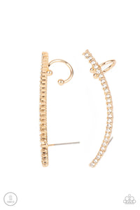 Paparazzi Earring - Sleekly Shimmering - Gold