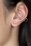 Paparazzi Earring - Sleekly Shimmering - Gold