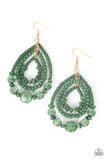 Paparazzi Earring - Prana Party - Green