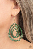 Paparazzi Earring - Prana Party - Green