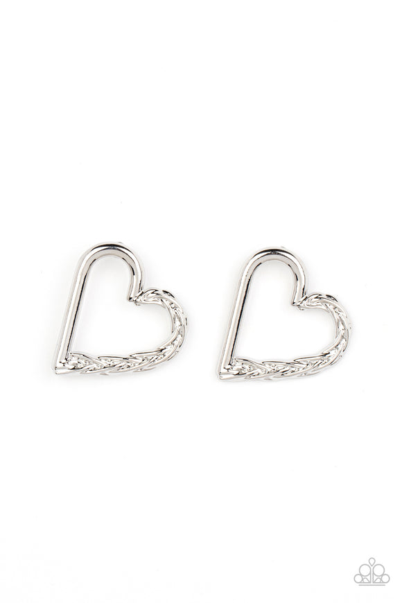 Paparazzi Earring - Cupid, Who? - Silver