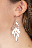 Paparazzi Earring - A FROND Farewell - Silver