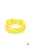 Paparazzi Bracelet - Radiantly Retro - Yellow