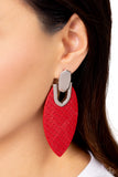 Paparazzi Earring - Wildly Workable - Red