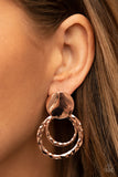 Paparazzi Earring - Ancient Arts - Copper