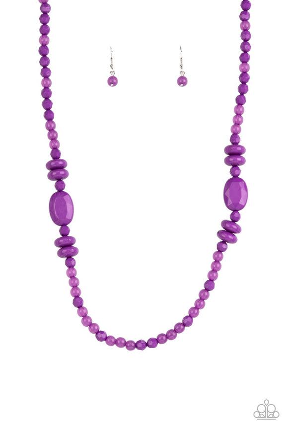 Paparazzi Necklace - Tropical Tourist - Purple