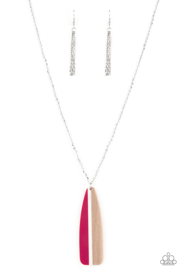 Paparazzi Necklace - Grab a Paddle - Pink