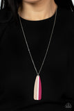 Paparazzi Necklace - Grab a Paddle - Pink