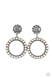 Paparazzi Earring - Playfully Prairie - White