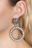 Paparazzi Earring - Playfully Prairie - White