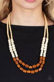 Paparazzi Necklace - Bermuda Bellhop - Brown