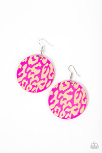 Paparazzi Earring - Catwalk Safari - Pink