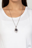 Paparazzi Necklace - Dauntless Demure - Purple