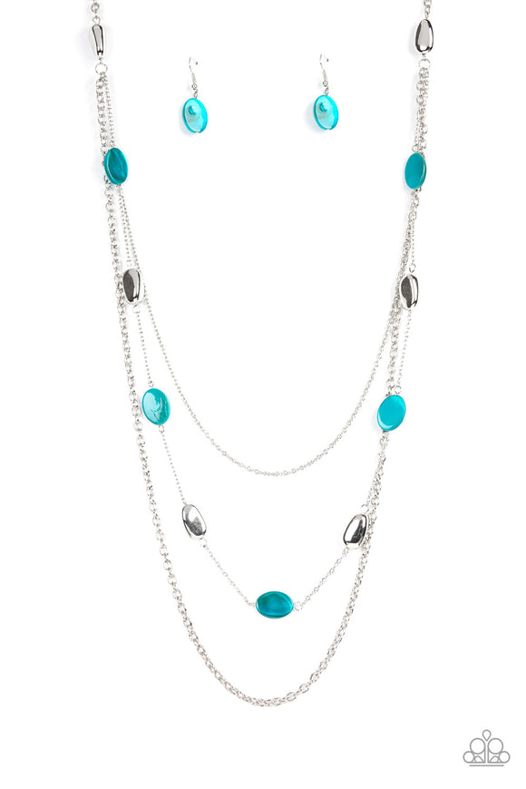 Paparazzi Necklace - Barefoot and Beachbound - Blue