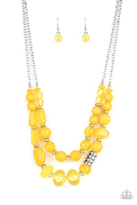 Paparazzi Necklace - Pina Colada Paradise - Yellow