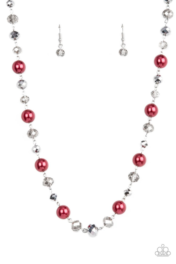Paparazzi Necklace - Decked Out Dazzle - Red