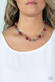 Paparazzi Necklace - Decked Out Dazzle - Red