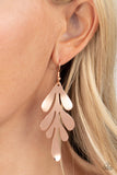 Paparazzi Earring - A FROND Farewell - Rose Gold