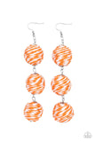 Paparazzi Earring - Laguna Lanterns - Orange