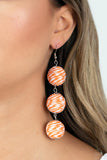 Paparazzi Earring - Laguna Lanterns - Orange