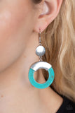 Paparazzi Earring - ENTRADA at Your Own Risk - Blue