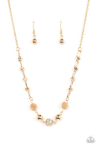 Paparazzi Necklace - Taunting Twinkle - Gold