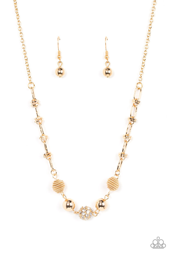 Paparazzi Necklace - Taunting Twinkle - Gold