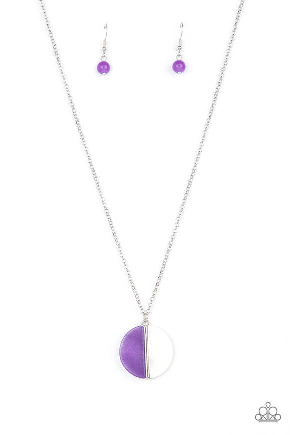 Paparazzi Necklace - Elegantly Eclipsed - Purple
