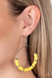 Paparazzi Earring - Loudly Layered - Yellow