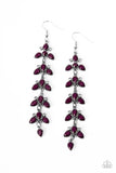 Paparazzi Earring - Fanciful Foliage - Purple