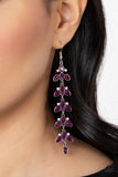 Paparazzi Earring - Fanciful Foliage - Purple