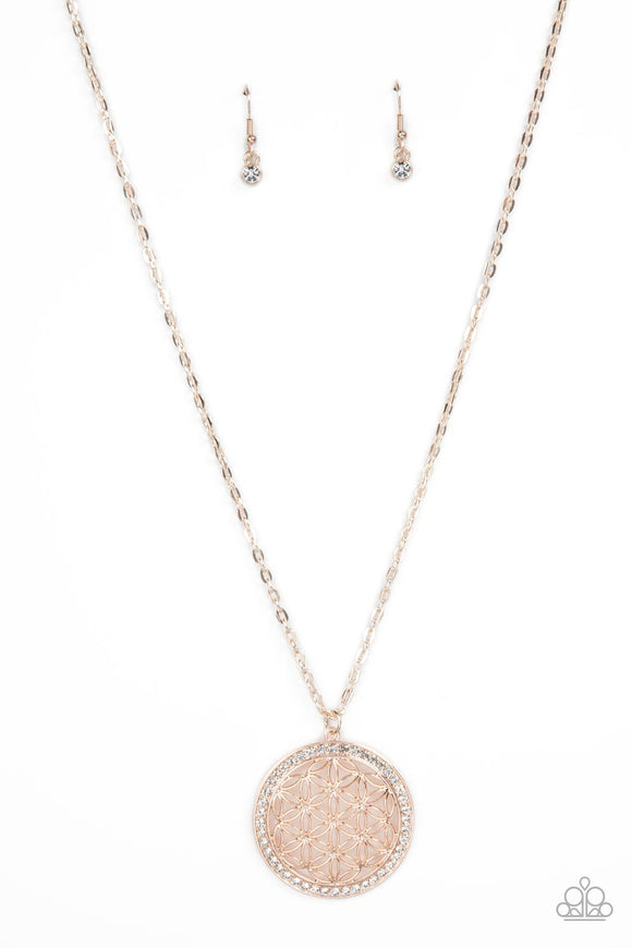 Paparazzi Necklace - Tearoom Twinkle - Rose Gold