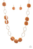 Paparazzi Necklace - Posh Promenade - Brown