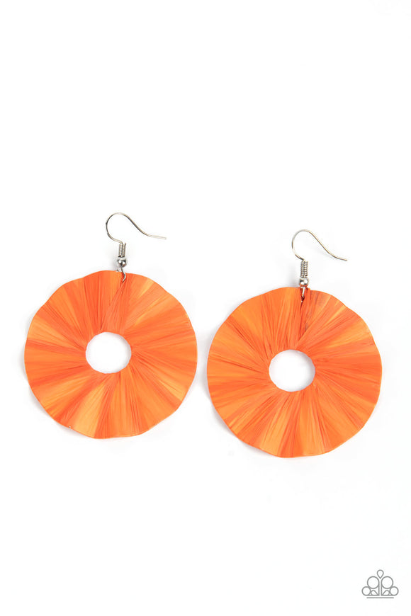 Paparazzi Earring - Fan the Breeze - Orange