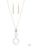 Paparazzi Necklace - Marrakesh Mystery - Rose Gold