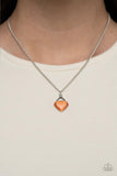 Paparazzi Necklace - Gracefully Gemstone - Orange