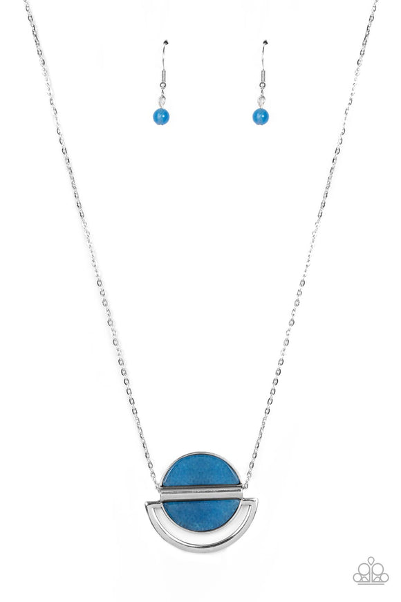 Paparazzi Necklace - Ethereal Eclipse - Blue
