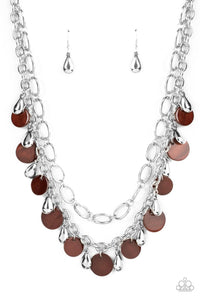 Paparazzi Necklace - Beachfront Fabulous - Brown