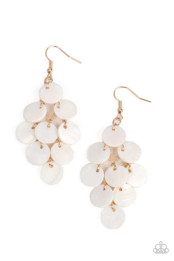 Paparazzi Earring - Tropical Tryst - Gold