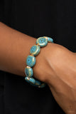 Paparazzi Bracelet - Earthy Entrada - Blue