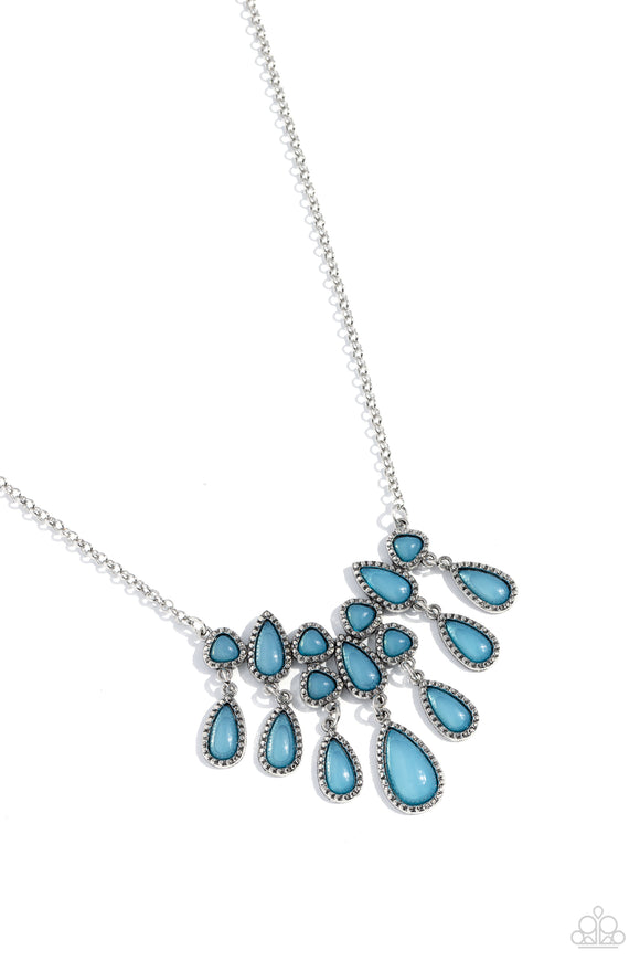Paparazzi Necklace - Exceptionally Ethereal - Blue