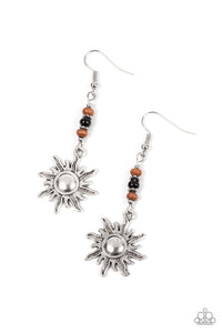 Paparazzi Earring - Sunshiny Days - Black