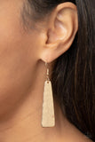 Paparazzi Earring - Detailed Definition - Gold